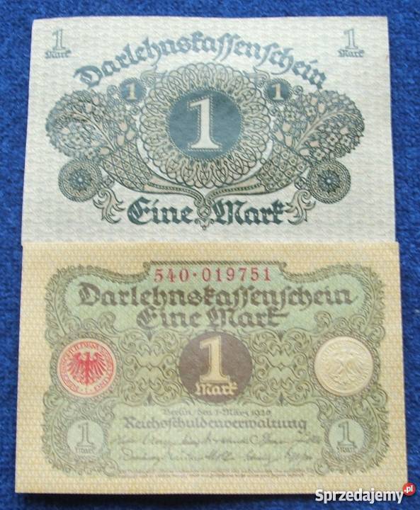 STARE NIEMCY 1 MARK 1920 Kolekcjonerski 1 UNC Katowice sprzedam