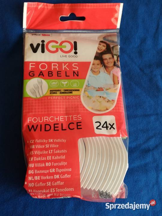 Widelce jednorazowe sztuk 24 VIGOSztućce Łódź sprzedam