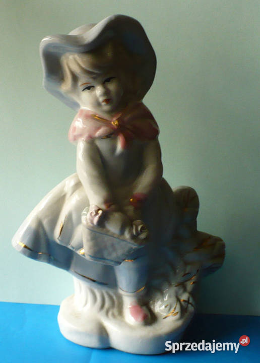 figurka porcelanowa dziewczyna w kapeluszu podlaskie Suwałki