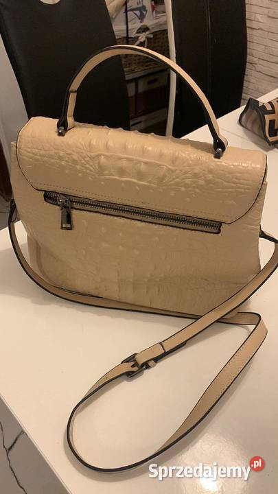 Torebka kremowa do ręki i na ramię 24cm Boguchwała