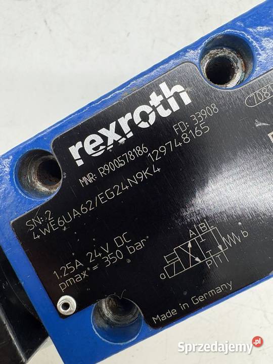 Rexroth R900578186 4WE6UA6XEG24N9K4 Elektrozawór Warszawa sprzedam