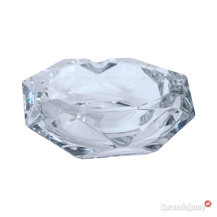 Szklana popielnica Bohemia Czechosłowacja lata