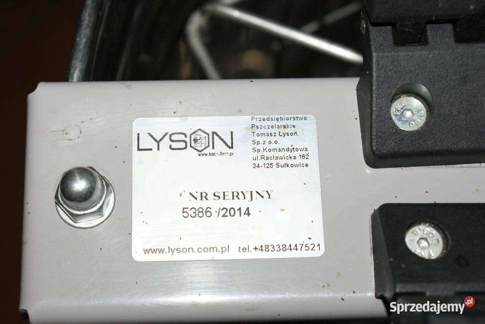 Wirówka do miodu miodarka ręczna 4 ramkowa Łysoń