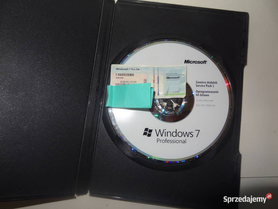 System Windows 7 Professional 64Bit
