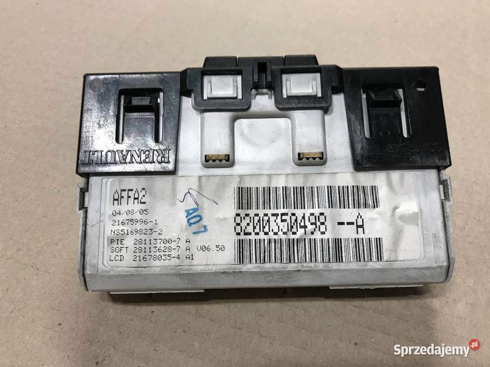 Wyświetlacz radia Renault Megane II Trafic