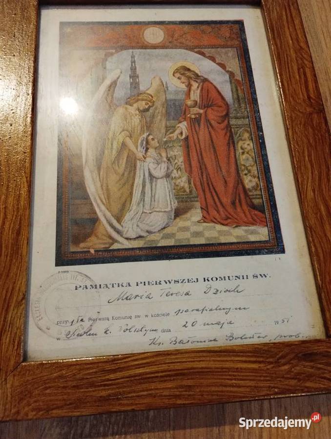 2 stare pamiątki komunii świętej Poznań sprzedam