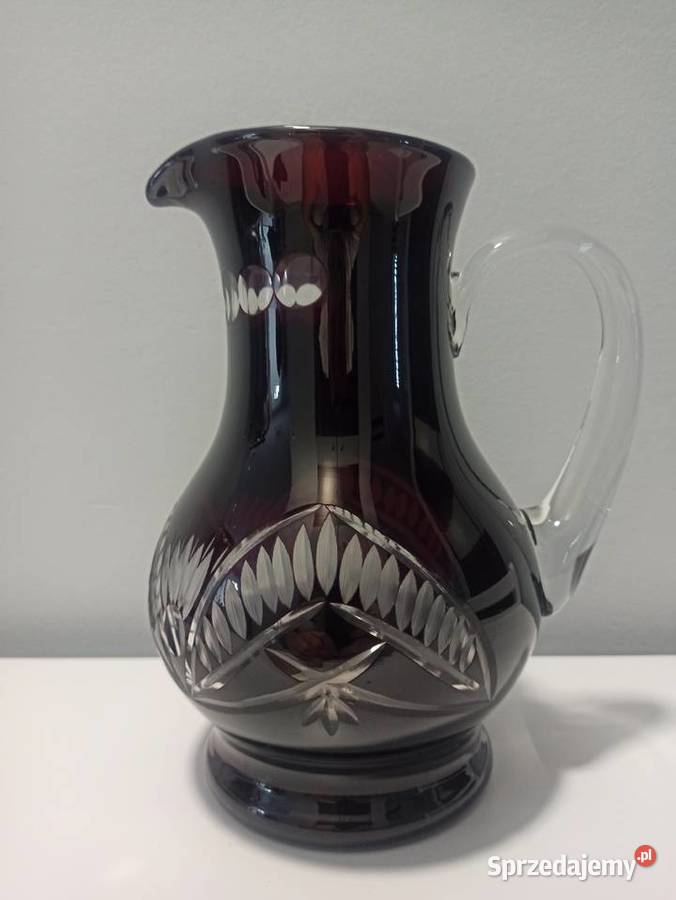 Dzbanek śliwkowy Huta Hortensja PRL Vintage Bielsko-Biała