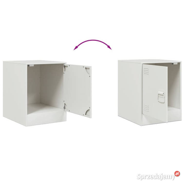 Szafki nocne 2 białe 345x39x44 stal WM841618 sprzedam