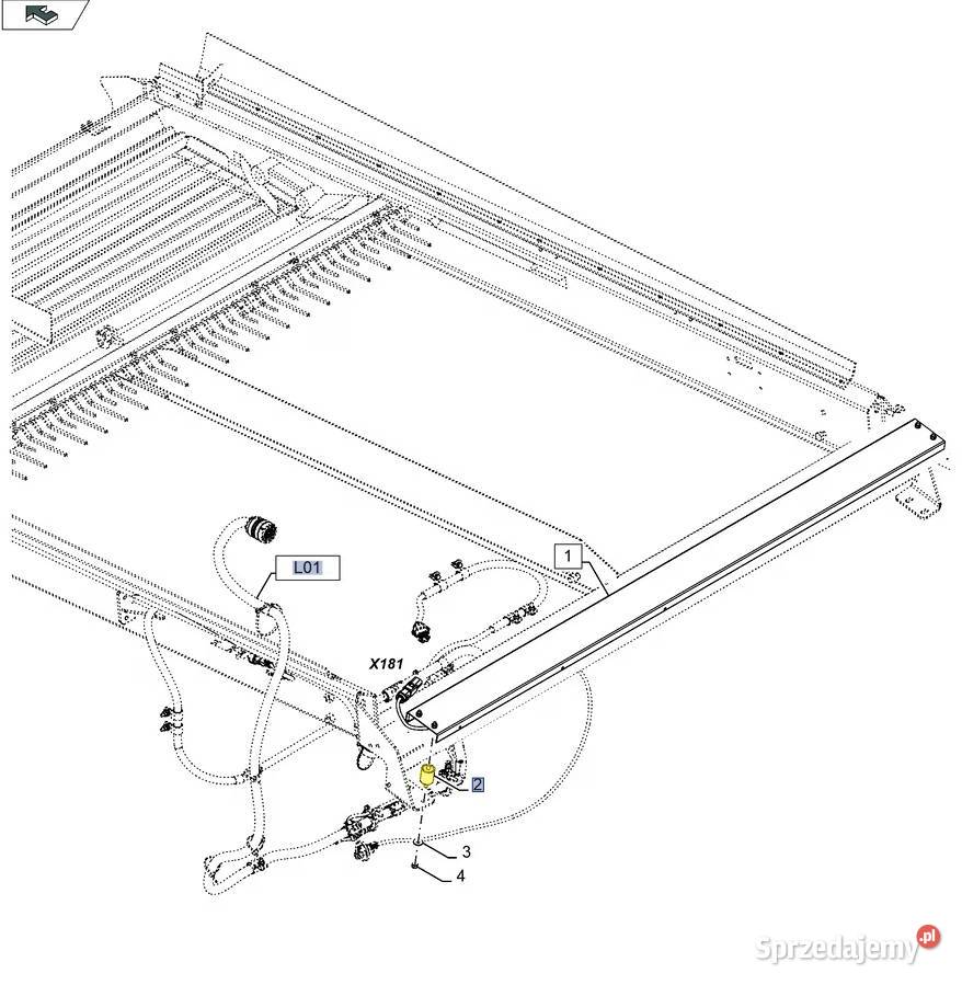 Amortyzator czujnika strat Case Holland 84131033