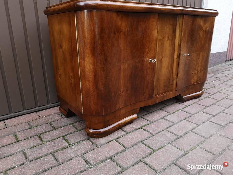 Komoda Szafka RTV ARTDECO Orzech Niska Stara Swarzędz