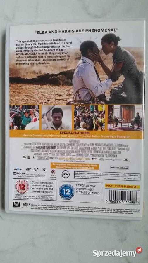 MANDELA LONG WALK TO FREEDOM 2014 DVD VIDEO Puławy
