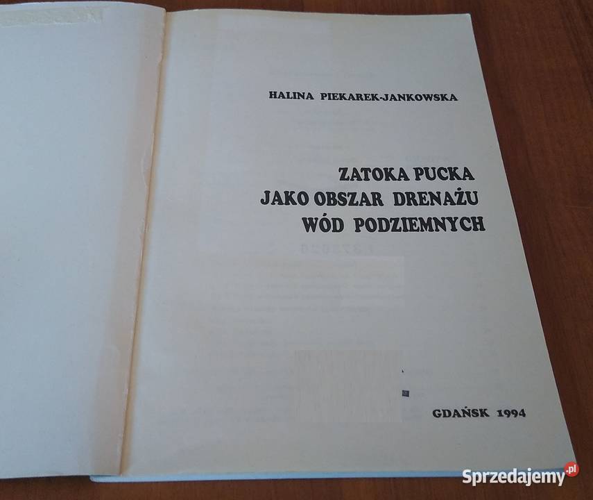 Zatoka Pucka jako obszar drenażu wód podziemnych Gdańsk