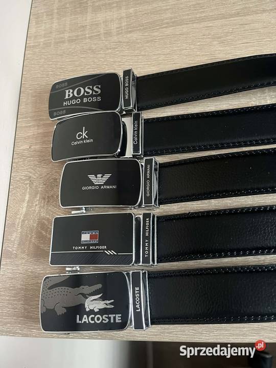 Nowe Skórzane Paski Męskie Armani Hugo Boss Wrocław