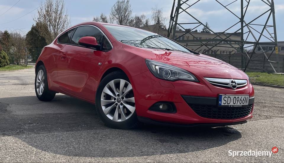 Opel Astra J GTC automat niski przebieg skórzana tapicerka śląskie Dąbrowa Górnicza sprzedam