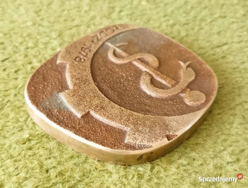 Medal mosiężny 25 lat Przemysłowej Służby Numizmatyka śląskie Katowice
