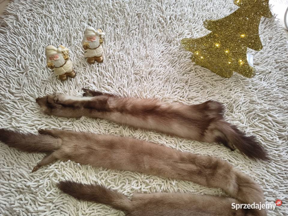 Szaliki z nutrii z norek Pułtusk