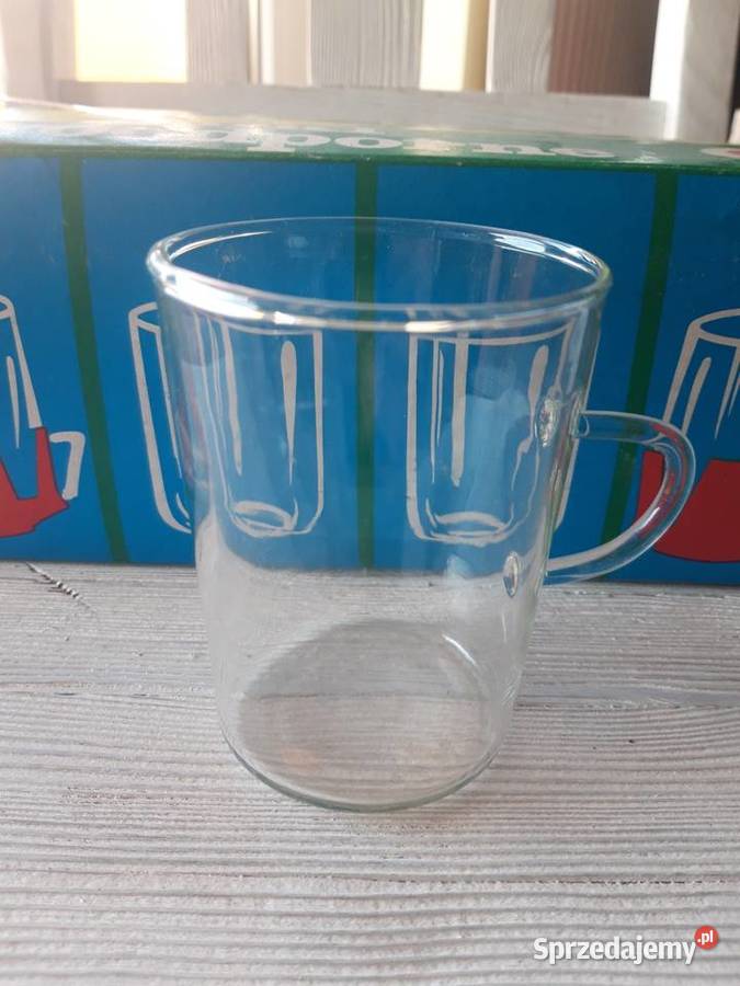 Szklanki żaroodporne Huta Szkła Paplińskiego śląskie Bielsko-Biała