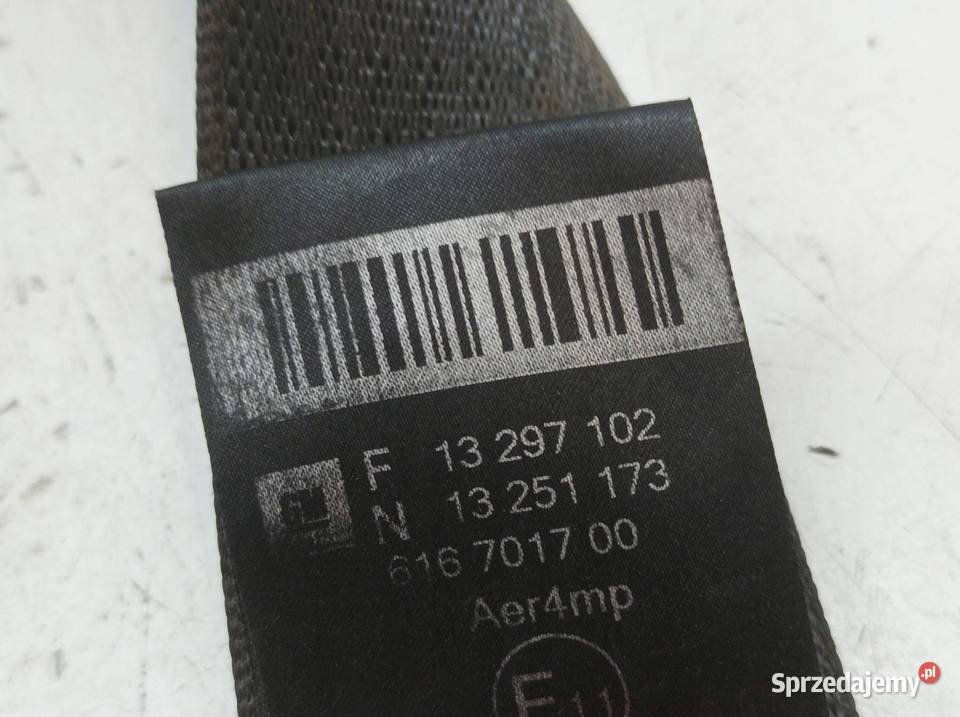 PAS BEZPIECZEŃSTWA PRAWY PRZÓD PASAŻERA NAPINACZ