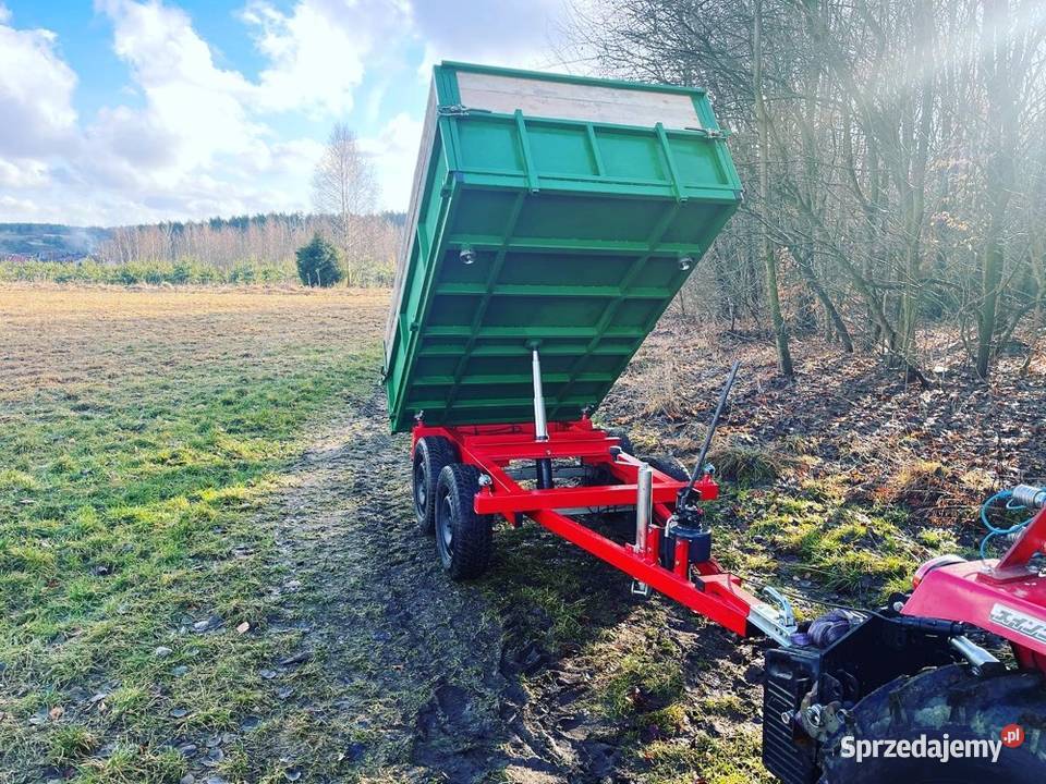 Mała przyczepa do ogrodu sadu ogrodowa