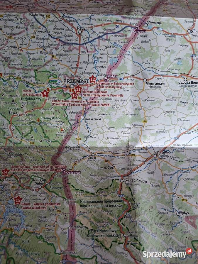 Carpathia Open Karpaty dostępne wszystkich mapa Mapy i przewodniki małopolskie