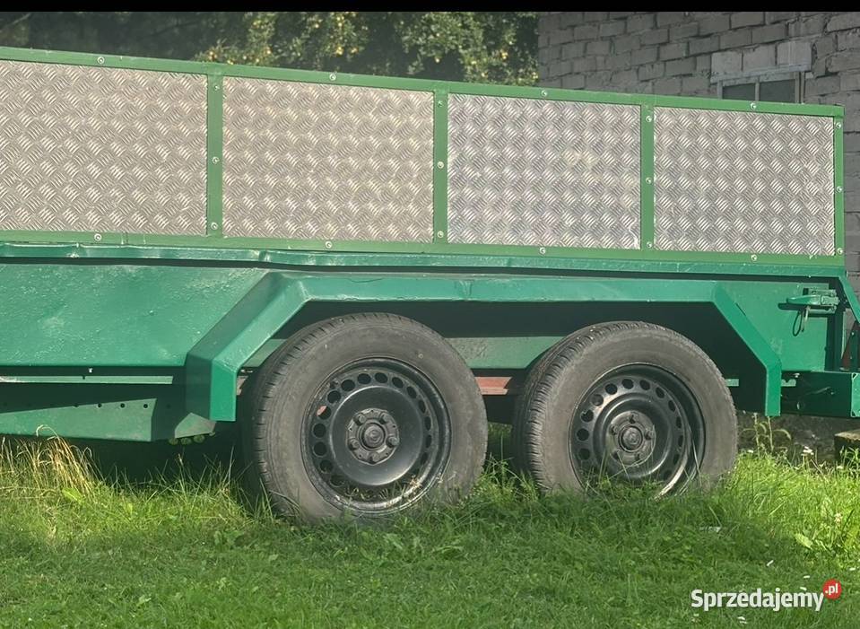 Przyczepka pod minikoparkę z burtami ładowność Laskowa sprzedam