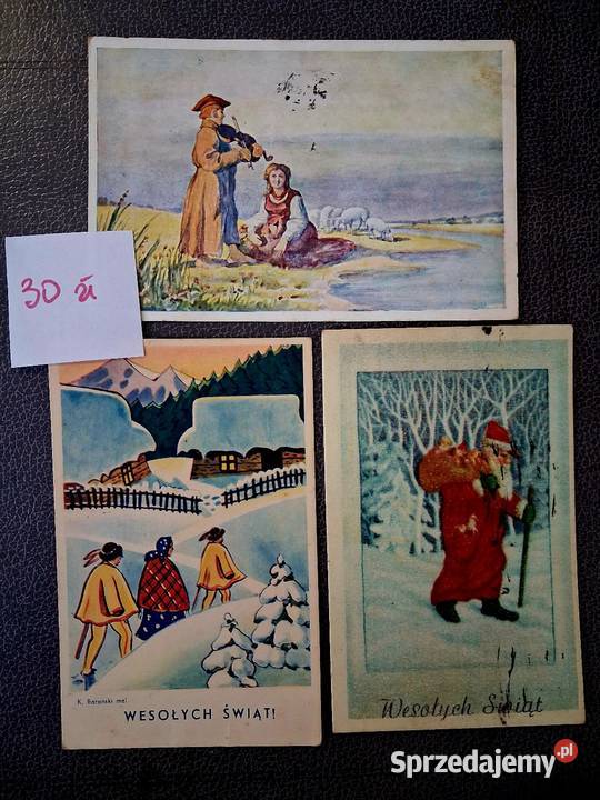 Stare kartki świąteczne Hrubieszów