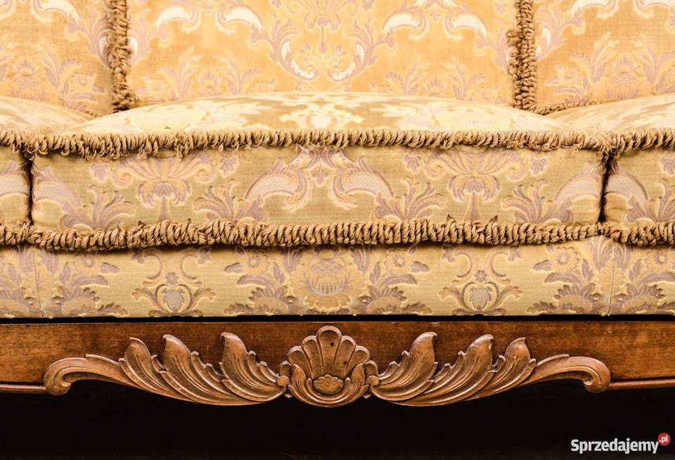 Piękny komplet Chippendale SOFA i DWA FOTELE dolnośląskie Wałbrzych