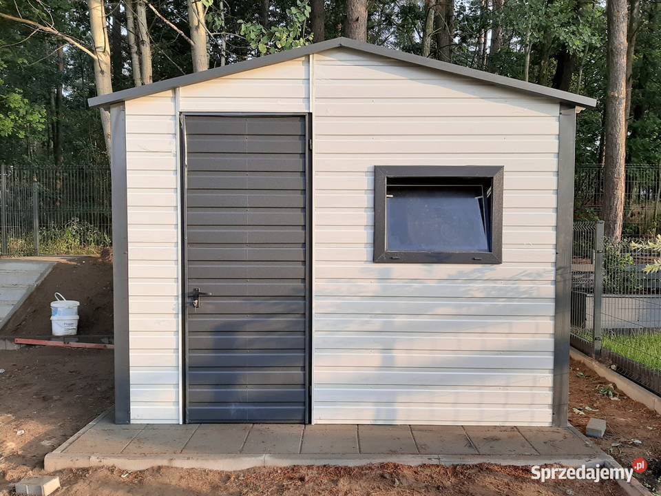 Garaż Blaszany Grafitowy do ogrodu na działkę  Rypin