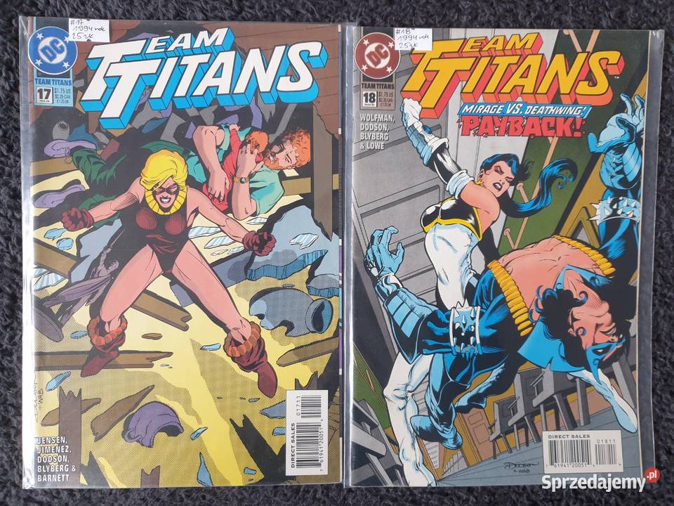 Team Titans kolekcja 17 komiksów DC USA 19921994