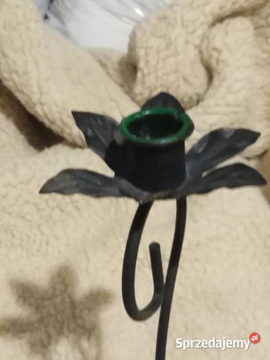 Świecznik metalowy na dwie świeczki Ostrołęka