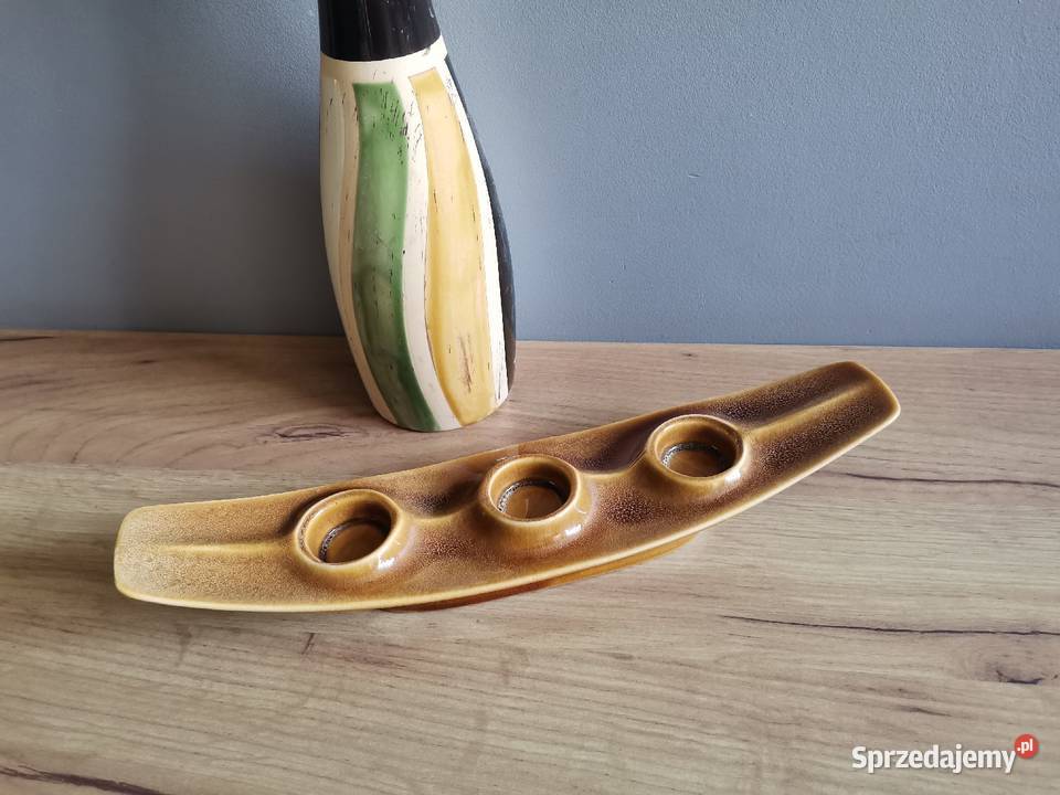 Stary świecznik Janusz porcelit Mirostowice Antyki, Sztuka, Kolekcje śląskie Katowice