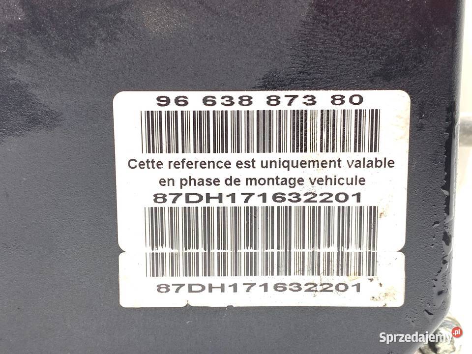POMPA ABS PEUGEOT 407 SW 9663887380 20 136 0411 osobowe