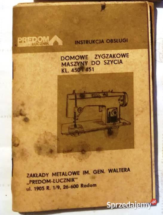 części maszyna do szycia Łucznik instrukcja Pozostałe Kędzierzyn-Koźle sprzedam