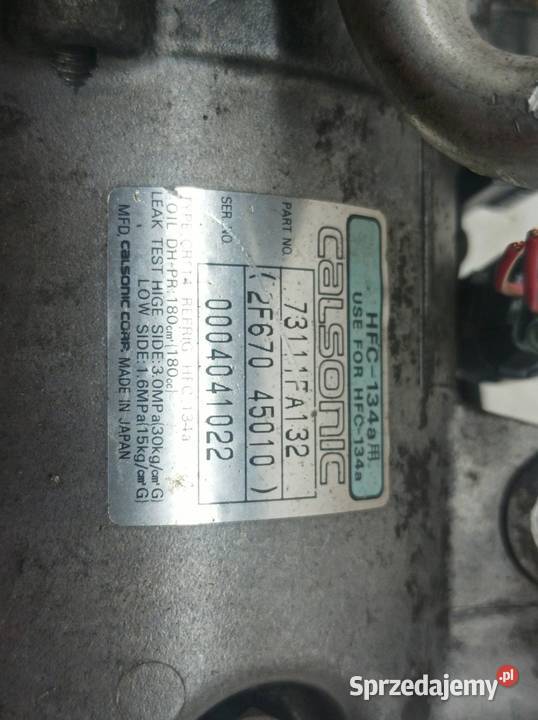 SPRĘŻARKA KLIMATYZACJI 73111FA132 20 Subaru świętokrzyskie