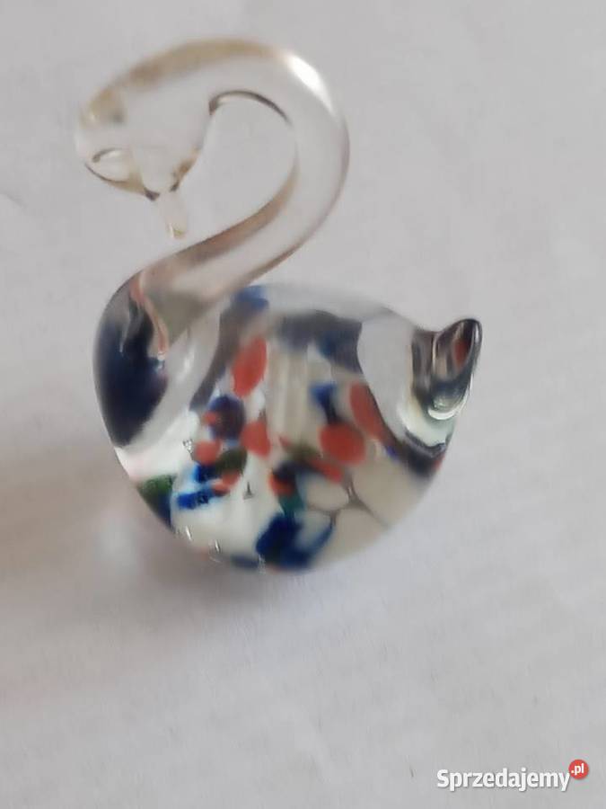 SZKLANY ŁABĘDŹ OZDOBA