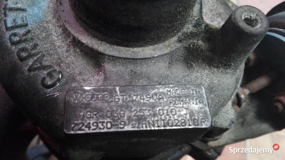 TURBOSPRĘŻARKA VW AUDI 20 TDI 03G253010J Kiełczyna