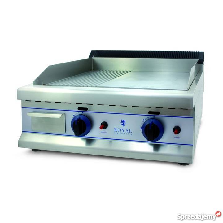 Podwójna płyta grillowa na gaz ziemny ryflowana sprzedam