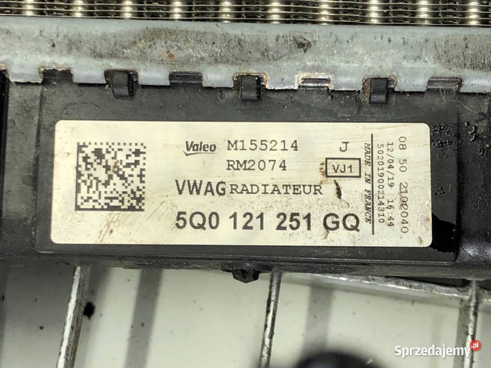CHŁODNICA WODY VW TROC 15 150 5Q0121251GQ sprzedam