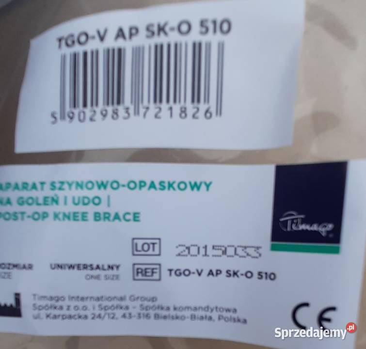 Aparat szynowoopaskowy na goleń i udo dolnośląskie Syców sprzedam