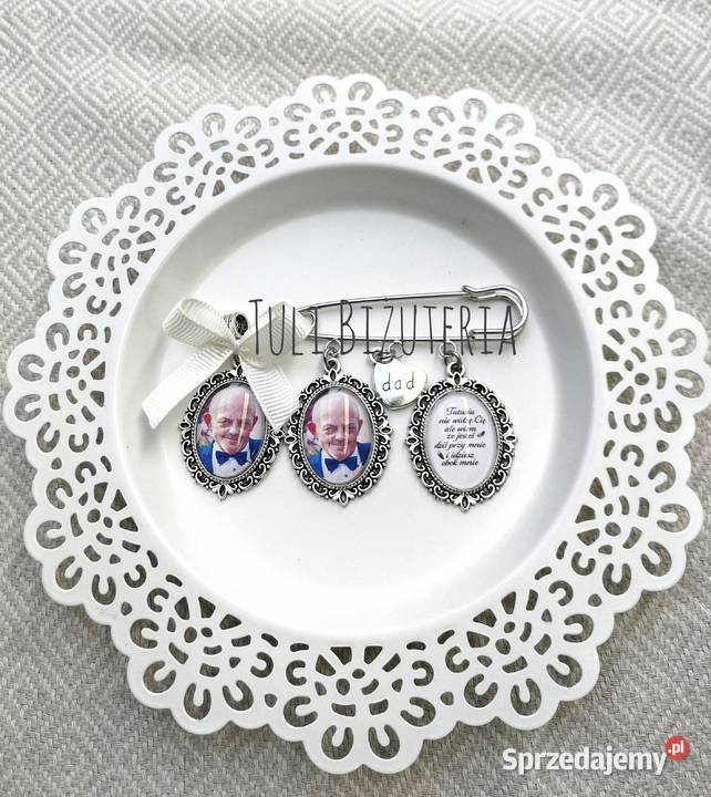 Medalion ze zdjęciem agrafka medalion do bukietu Poznań