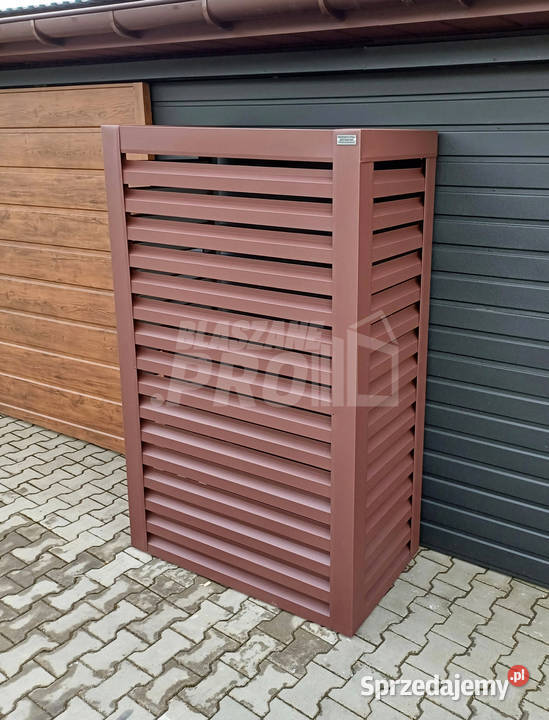 Osłona pompy ciepła 80x40x190 ciemny brąz GP318