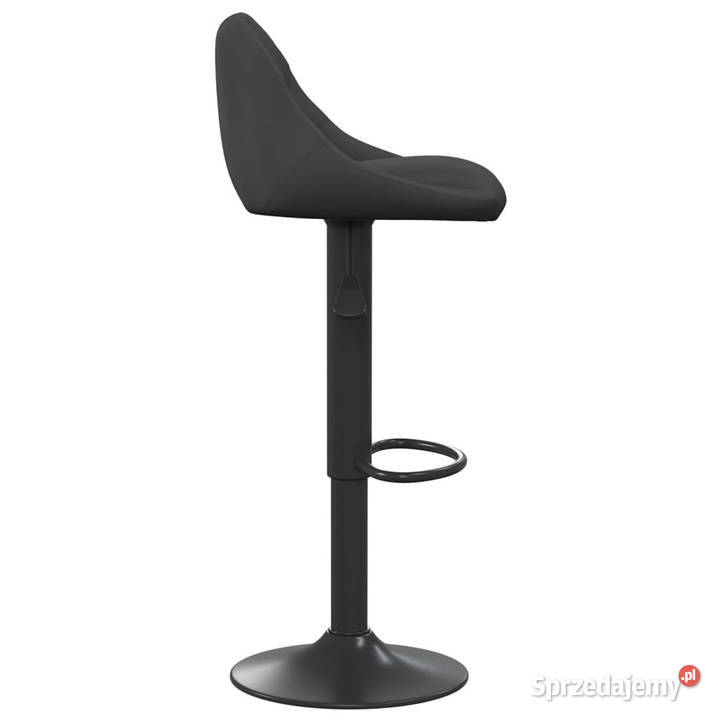 Stołek barowy czarny obity aksamitem WM335335 Warszawa
