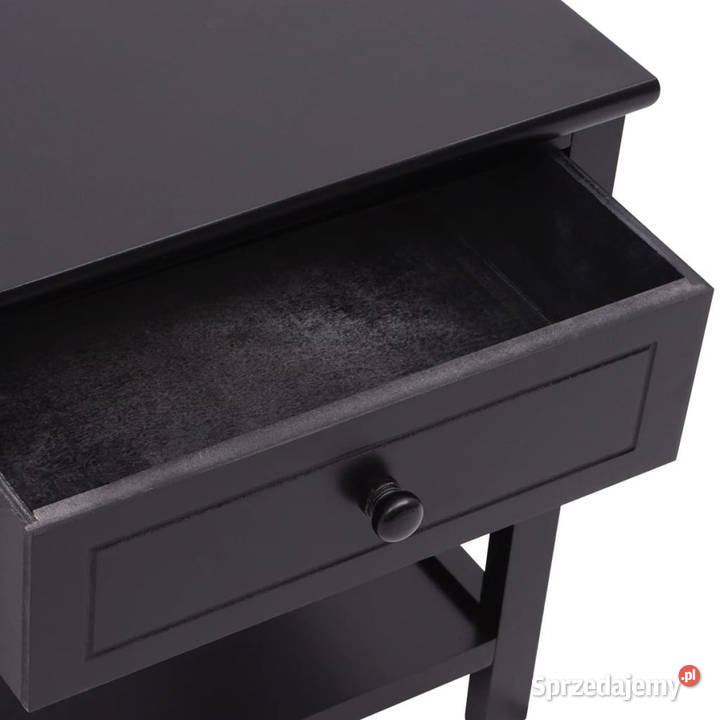 Szafka nocna drewniana czarna WM242872 Warszawa