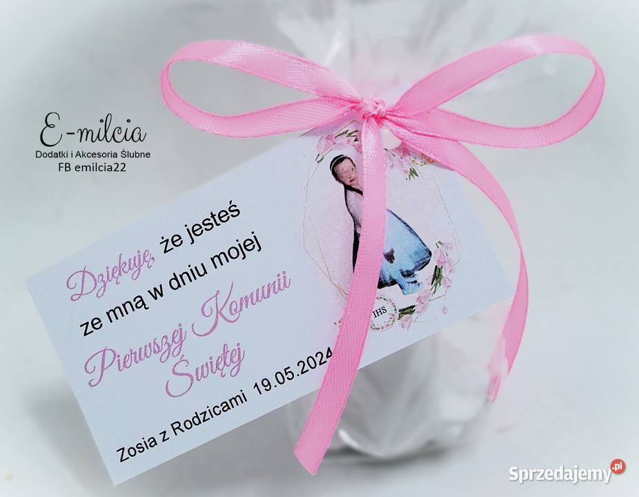 Podziękowania Gości z okazji I Komunii Św Zielona Góra sprzedam