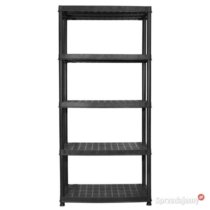 vidaXL Regał 5poziomowy czarny 85 x 40 x 185 mazowieckie sprzedam