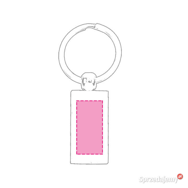 Brelok metalowy jednostronny grawer 50 Leżajsk