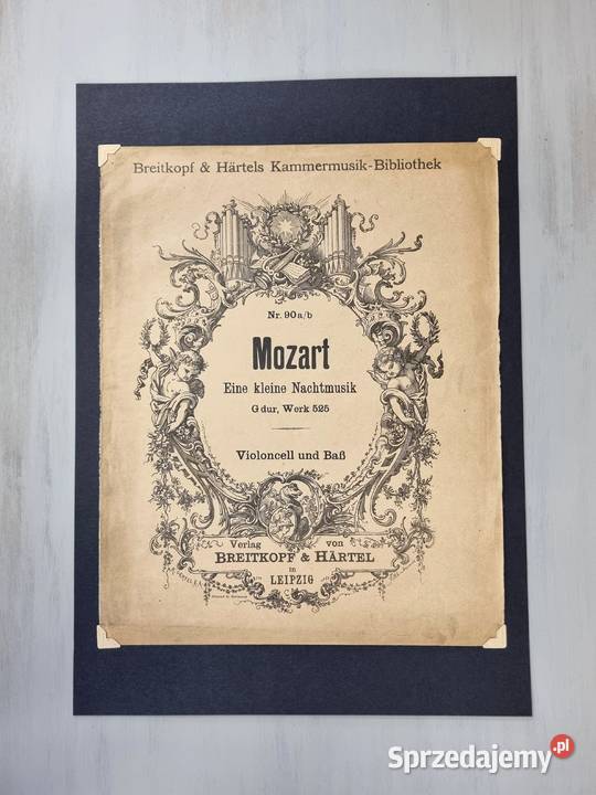 Mozart Eine kleine Nachtmusik dekoracja vintage Kołobrzeg