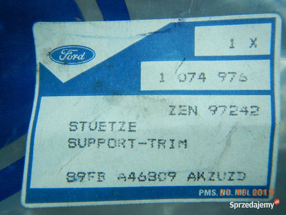 UCHWYT MOCOWANIE PÓŁKI LEWY TYŁ FORD FIESTA 9502 sprzedam