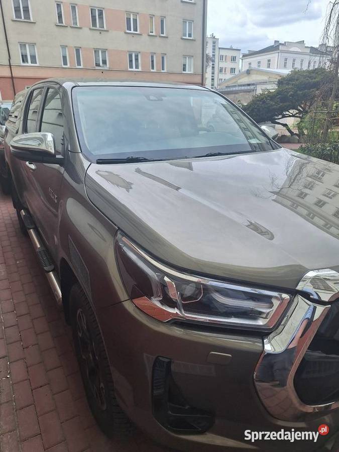 Toyota Hilux automat 2023 Diesel 27 przetarg elektryczne lusterka mazowieckie Warszawa sprzedam