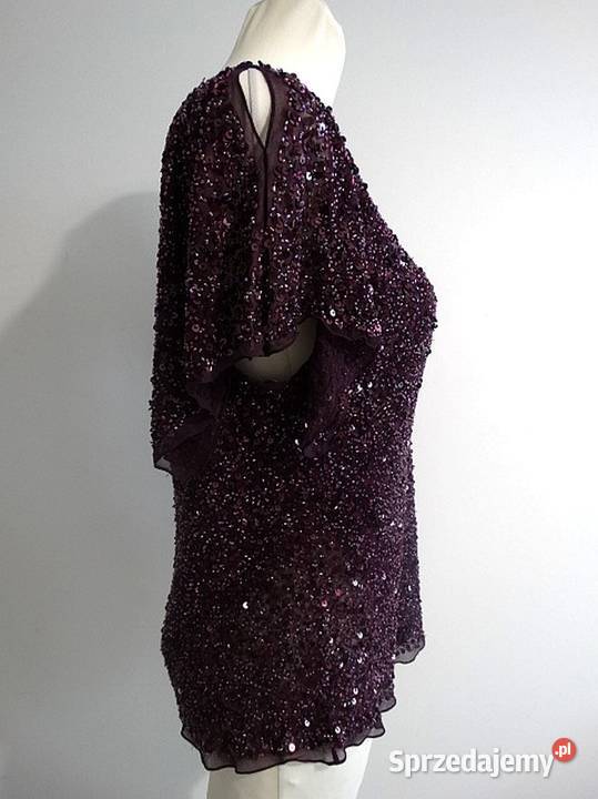 Bluzka Jedwabna 100 Jedwab Balowa Wieczorowa Łomża